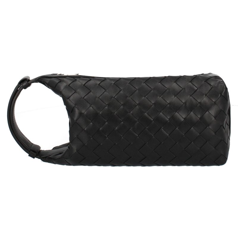 Bottega Veneta Vertical Wallace Intrecciato Bags Black Shoulder Bag — view 4