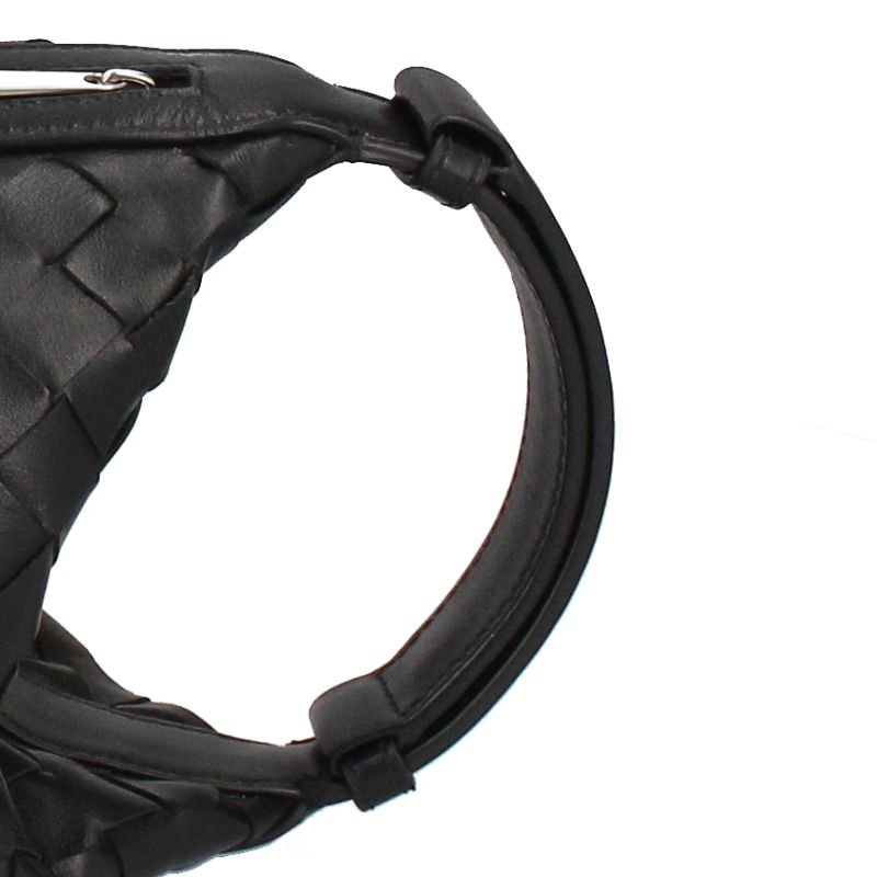 Bottega Veneta Vertical Wallace Intrecciato Bags Black Shoulder Bag — view 2