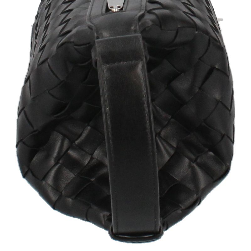 Bottega Veneta Vertical Wallace Intrecciato Bags Black Shoulder Bag — view 3