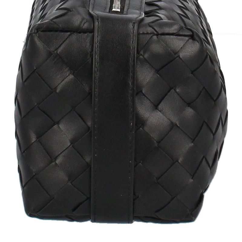 Bottega Veneta Vertical Wallace Intrecciato Bags Black Shoulder Bag — view 5