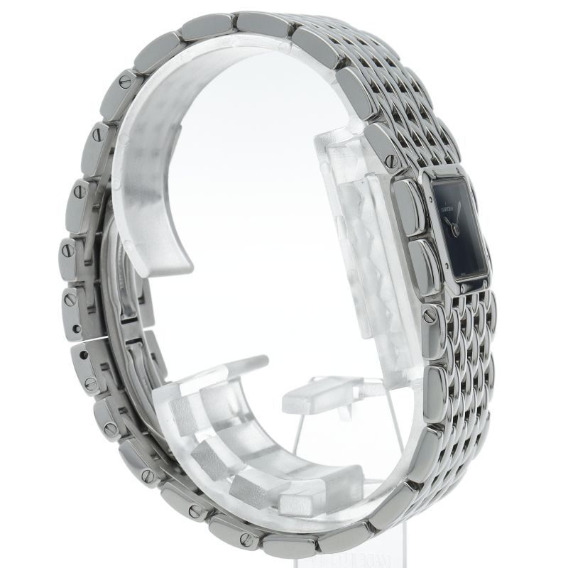 Cartier Ribbon Watch Shell SS Blue Polished — view 4