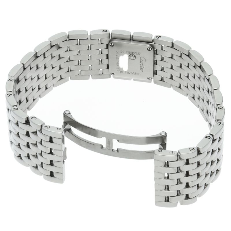 Cartier Ribbon Watch Shell SS Blue Polished — view 5
