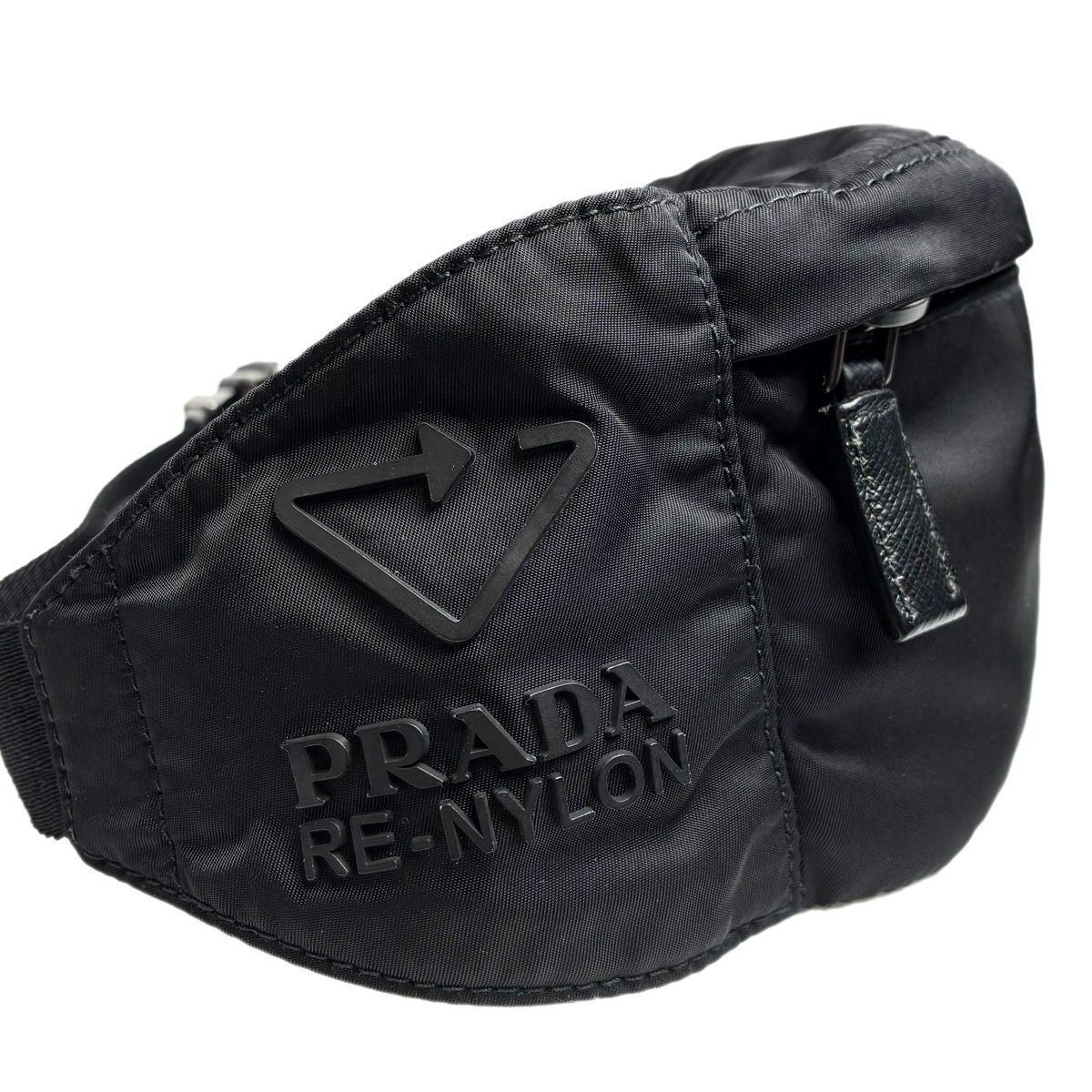 Prada Re-Nylon Belt Bag Black Waist — view 5