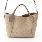 Louis Vuitton Monogram Mahina Leather Hina PM 2-Way Shoulder Tote Handbag Gare — view 4