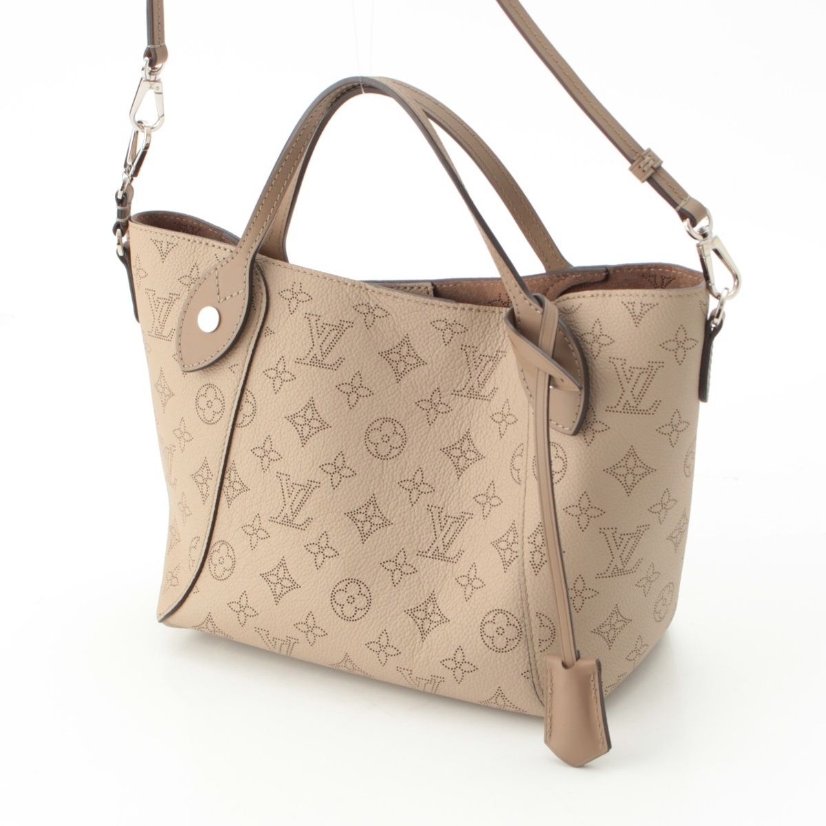 Louis Vuitton Monogram Mahina Leather Hina PM 2-Way Shoulder Tote Handbag Gare — view 2