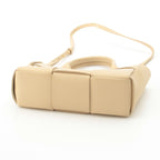 Bottega Veneta Leather Maxi Intrecciato Mini Arco 2-Way Handbag Beige — view 5
