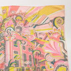 Hermes Carre Geant Cashmere Silk Faubourg Rainbow Scarf Shawl Pink — view 3