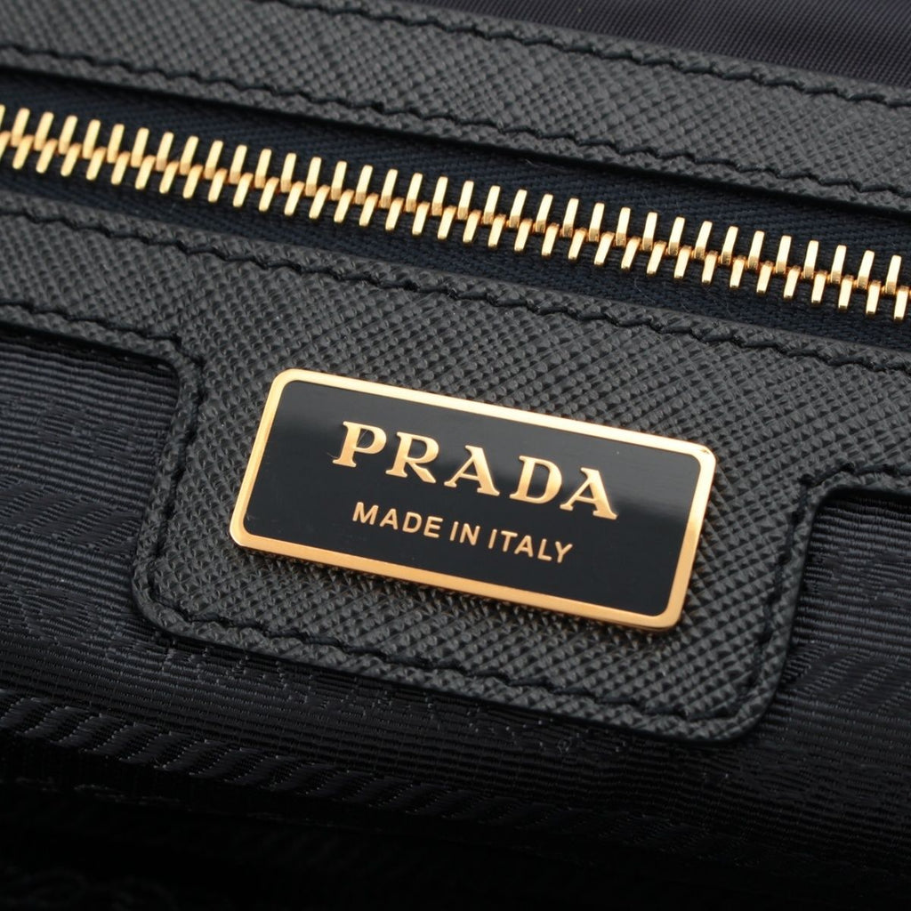 Prada Re Edition Re-Nylon Saffiano Large Tote Navy TU — view 7