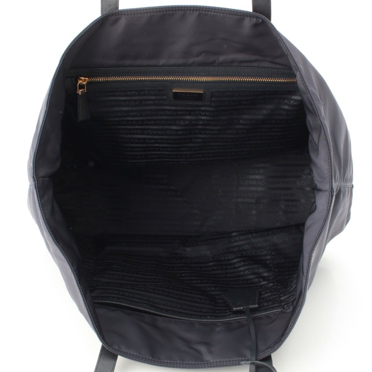 Prada Re Edition Re-Nylon Saffiano Large Tote Navy TU — view 6
