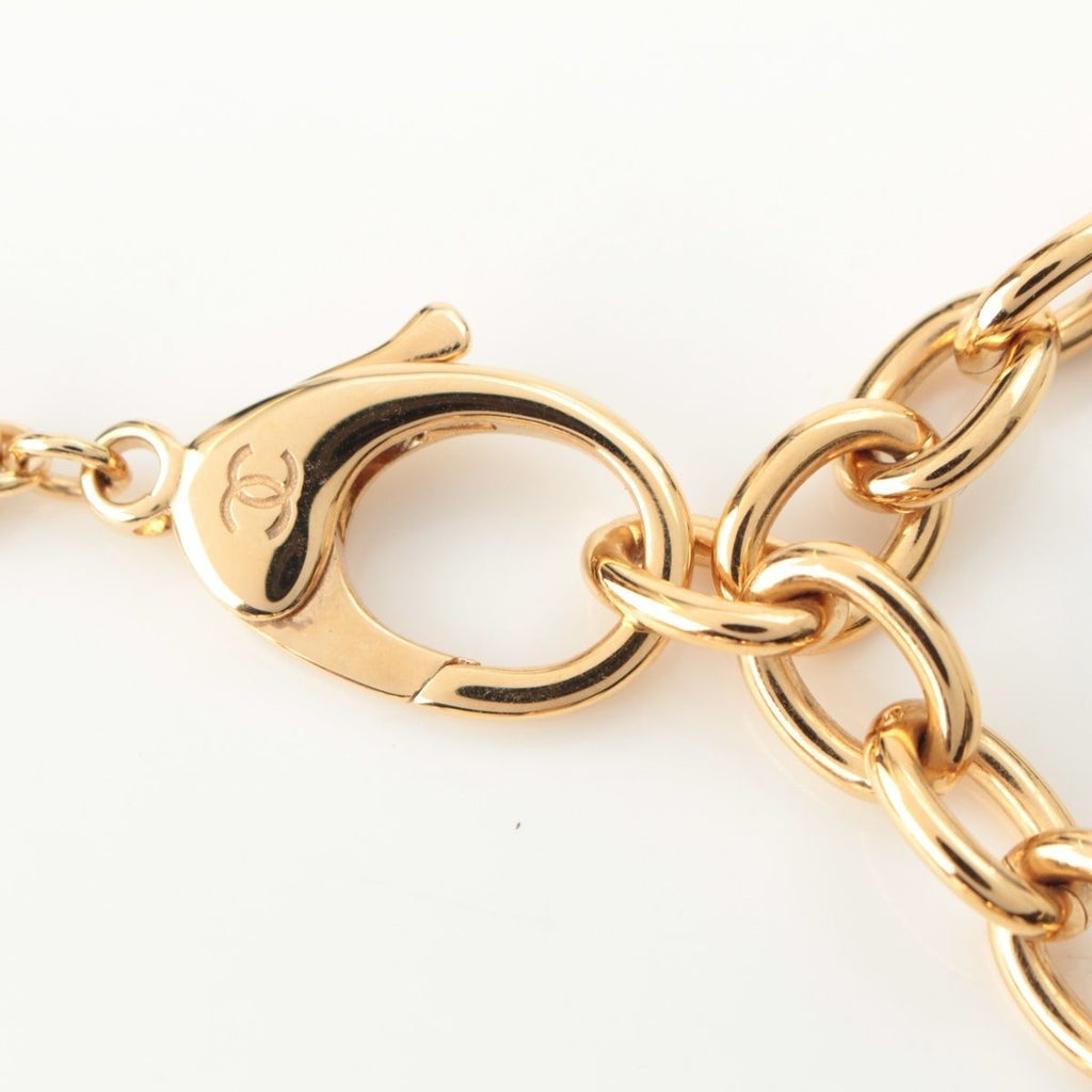 Chanel Collection Metal & Costume Pearl CC Logo Necklace Multicolor — view 7
