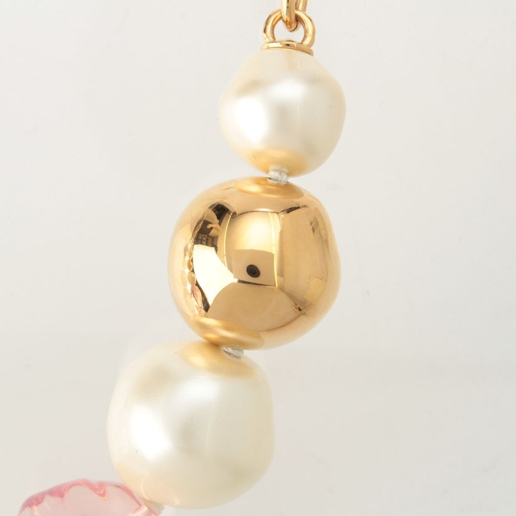 Chanel Collection Metal & Costume Pearl CC Logo Necklace Multicolor — view 4