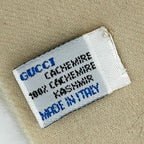 Gucci Beige Cashmere Large Shawl Scarf — view 8