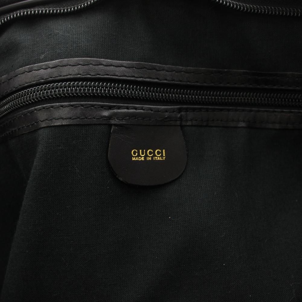 Gucci Boston Bag 2-Way GG Canvas Black YT — view 5