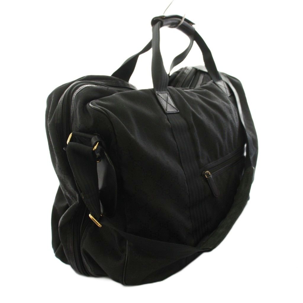 Gucci Boston Bag 2-Way GG Canvas Black YT — view 2