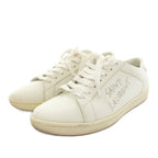 Saint Laurent Paris Blanc Optique Studded Sneakers Shoes Leather Studs 36 White — view 2