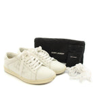 Saint Laurent Paris Blanc Optique Studded Sneakers Shoes Leather Studs 36 White — view 7