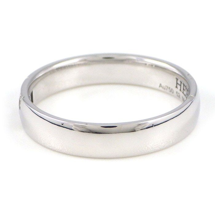 Hermes Ring Hella Cles Motif Points Diamond Total 18k White Gold 52 — view 2