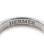 Hermes Ring Hella Cles Motif Points Diamond Total 18k White Gold 52 — view 4