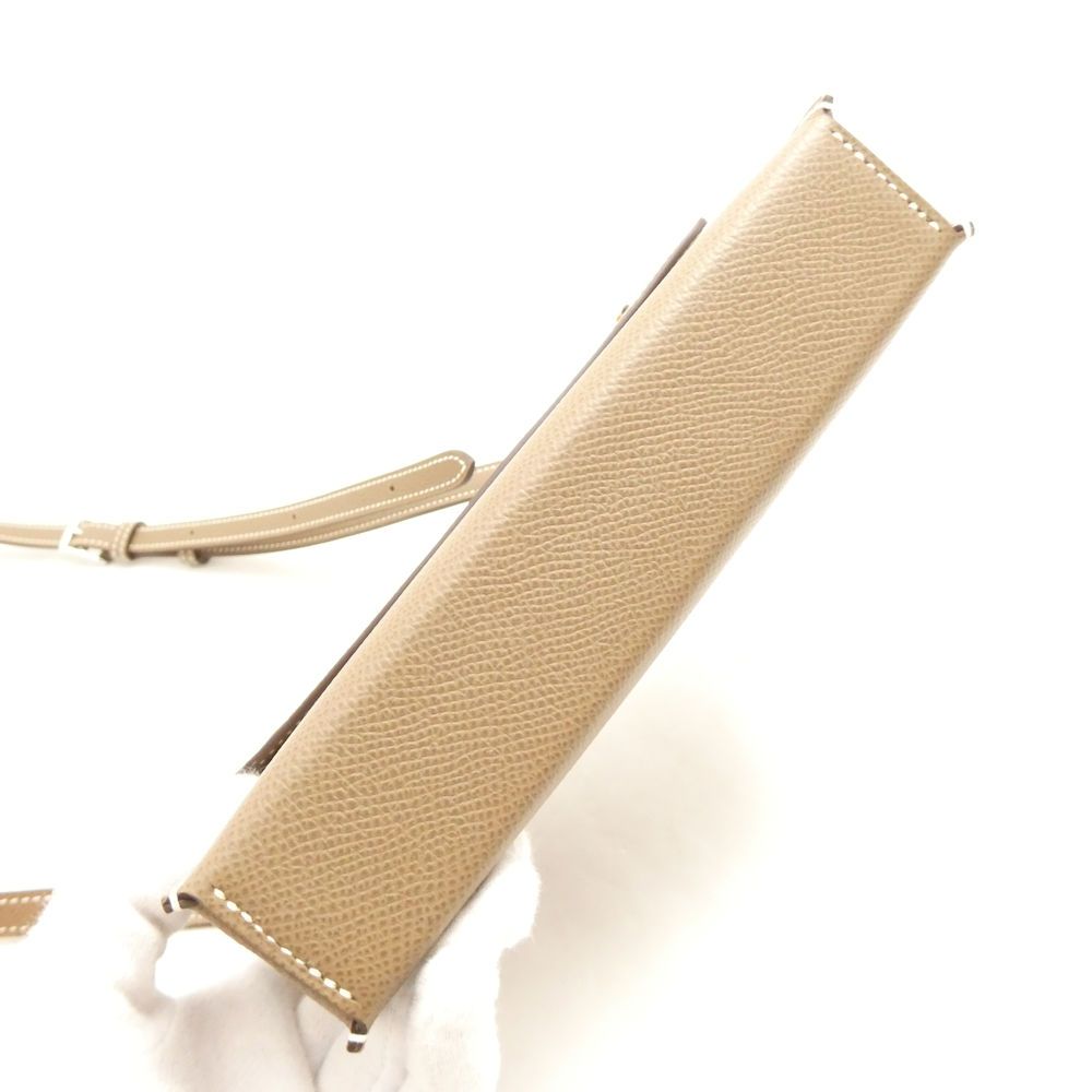 Hermes Nap to Go Veau Epsom Shoulder Bag Etoupe Silver — view 5