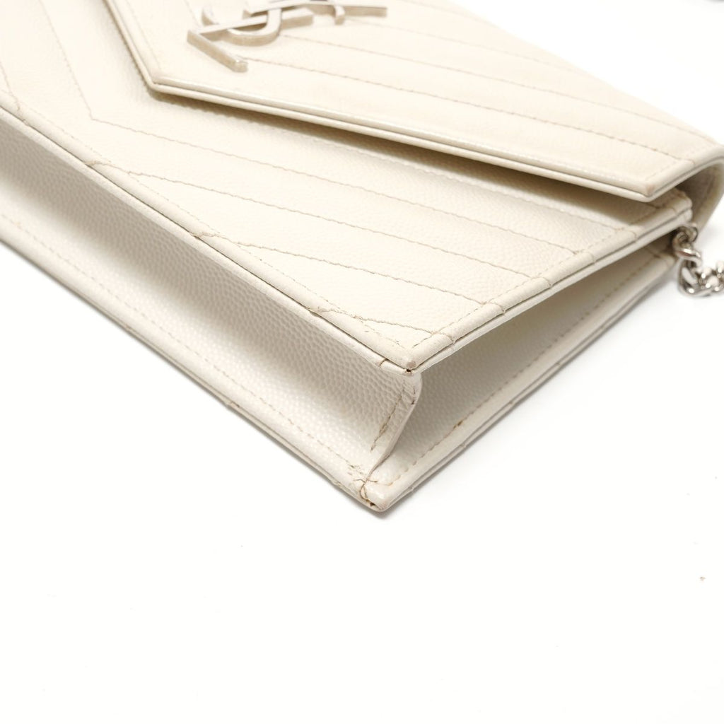 Saint Laurent Yves Shoulder Bag Cassandra Silver — view 6