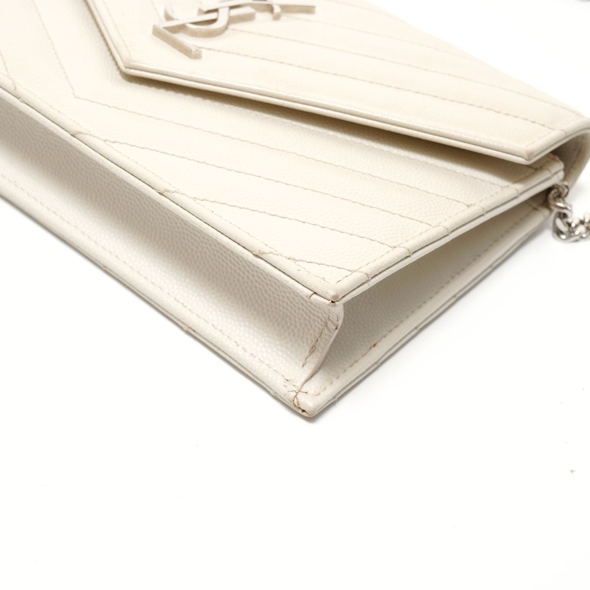 Saint Laurent Yves Shoulder Bag Cassandra Silver — view 6