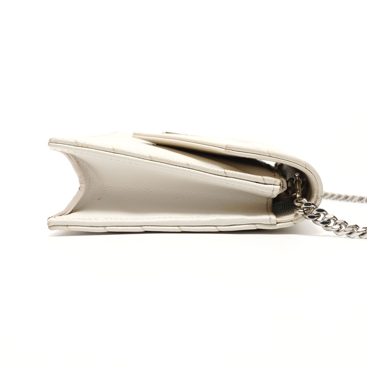 Saint Laurent Yves Shoulder Bag Cassandra Silver — view 4