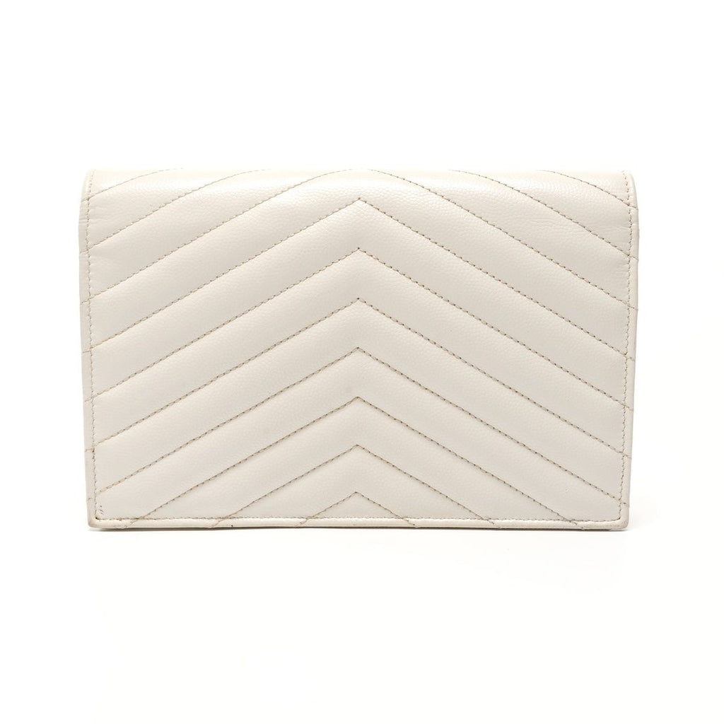 Saint Laurent Yves Shoulder Bag Cassandra Silver — view 2