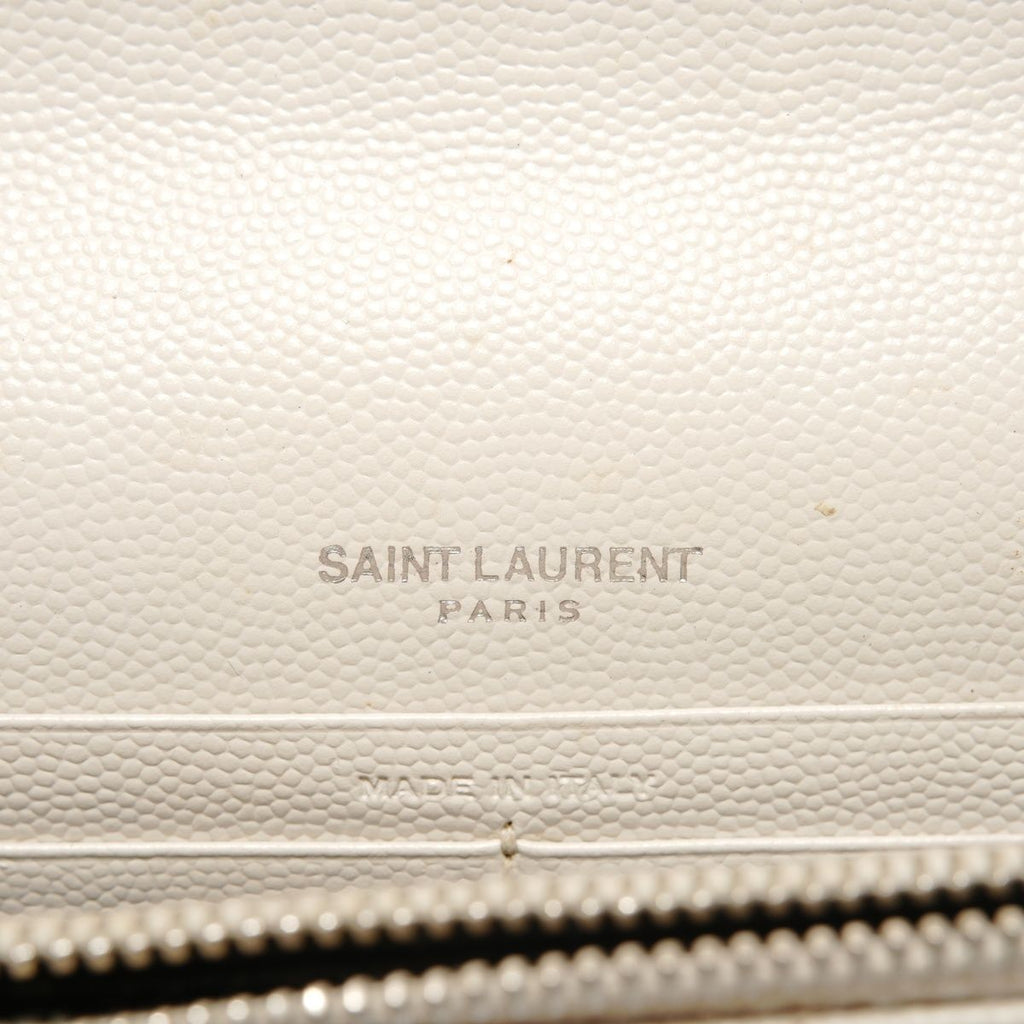 Saint Laurent Yves Shoulder Bag Cassandra Silver — view 9