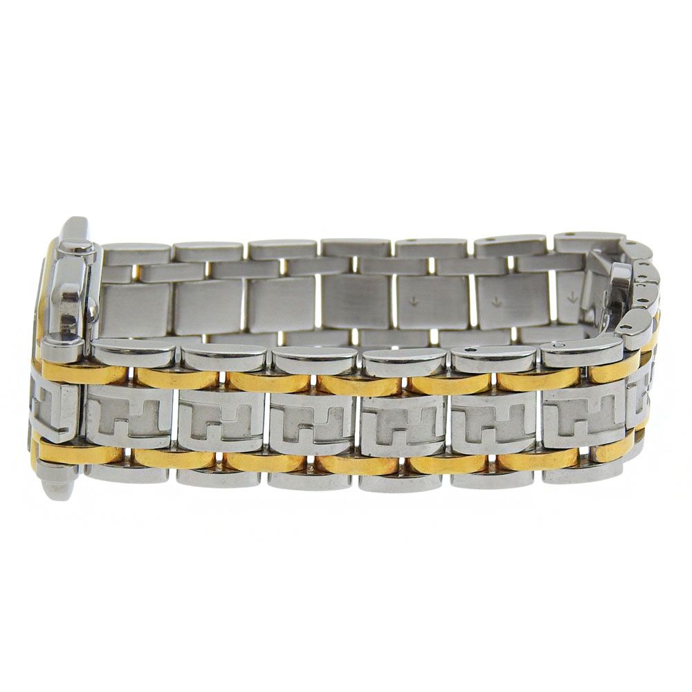 Fendi Zucca Stainless Steel Quartz Analog Display White Dial Watch — view 4