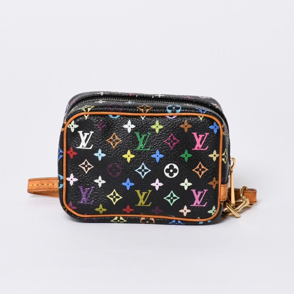 Louis Vuitton Pouch Trousse Wapiti Monogram Multicolor Black Takashi Murakami — view 3