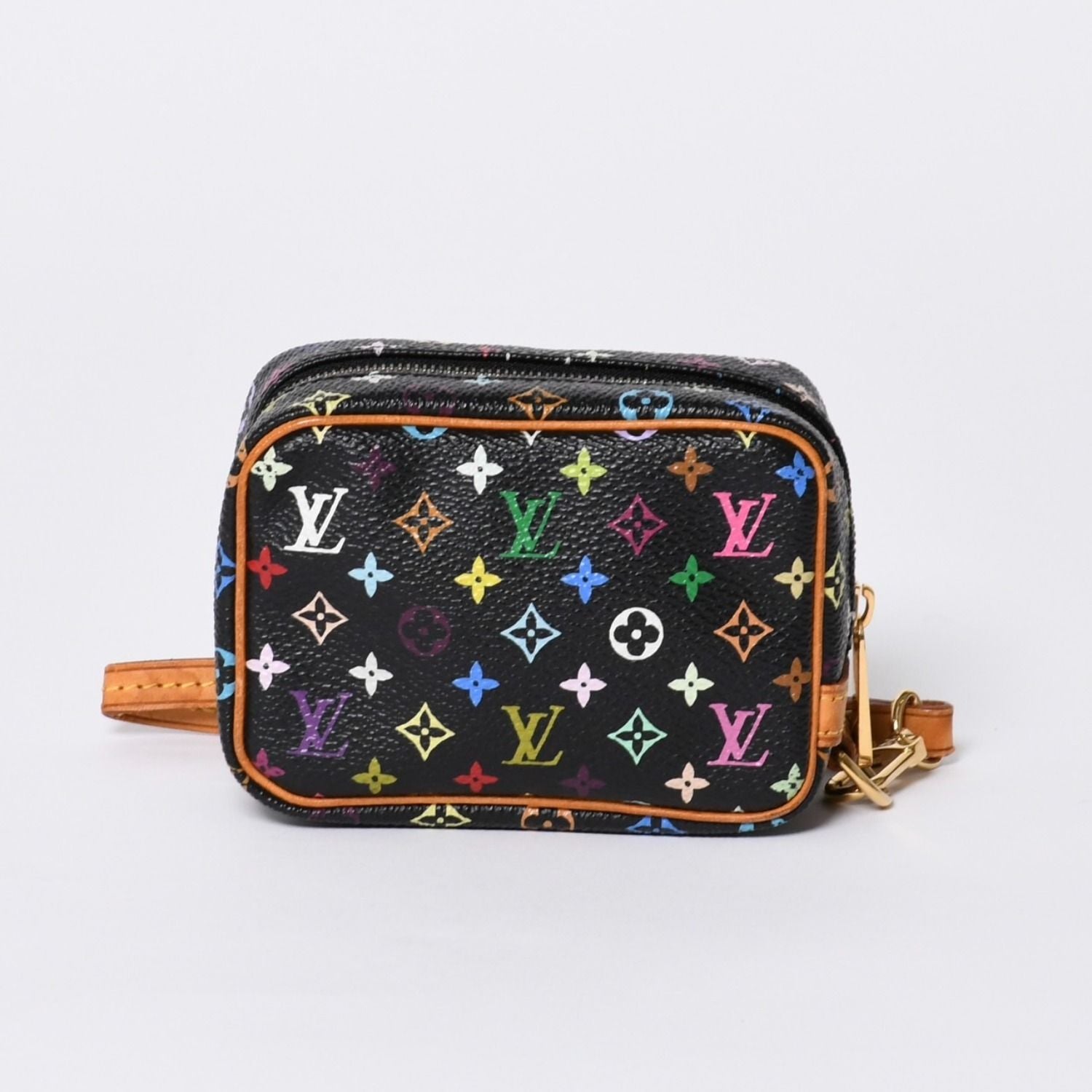 Louis Vuitton Pouch Trousse Wapiti Monogram Multicolor Black Takashi Murakami — view 3