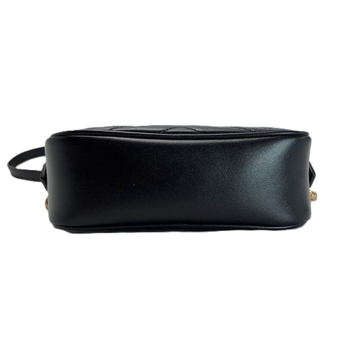 Gucci GG Marmont Chain Shoulder Bag Black Leather — view 3