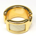 Hermes Olympe PM Nata Gold Metal Leather Small Hat — view 8