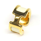 Hermes Olympe PM Nata Gold Metal Leather Small Hat — view 6