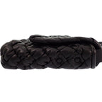 Bottega Veneta Rumple Messenger Shoulder Bag Calf Black Silver — view 5