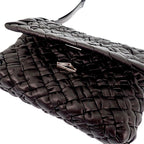 Bottega Veneta Rumple Messenger Shoulder Bag Calf Black Silver — view 4