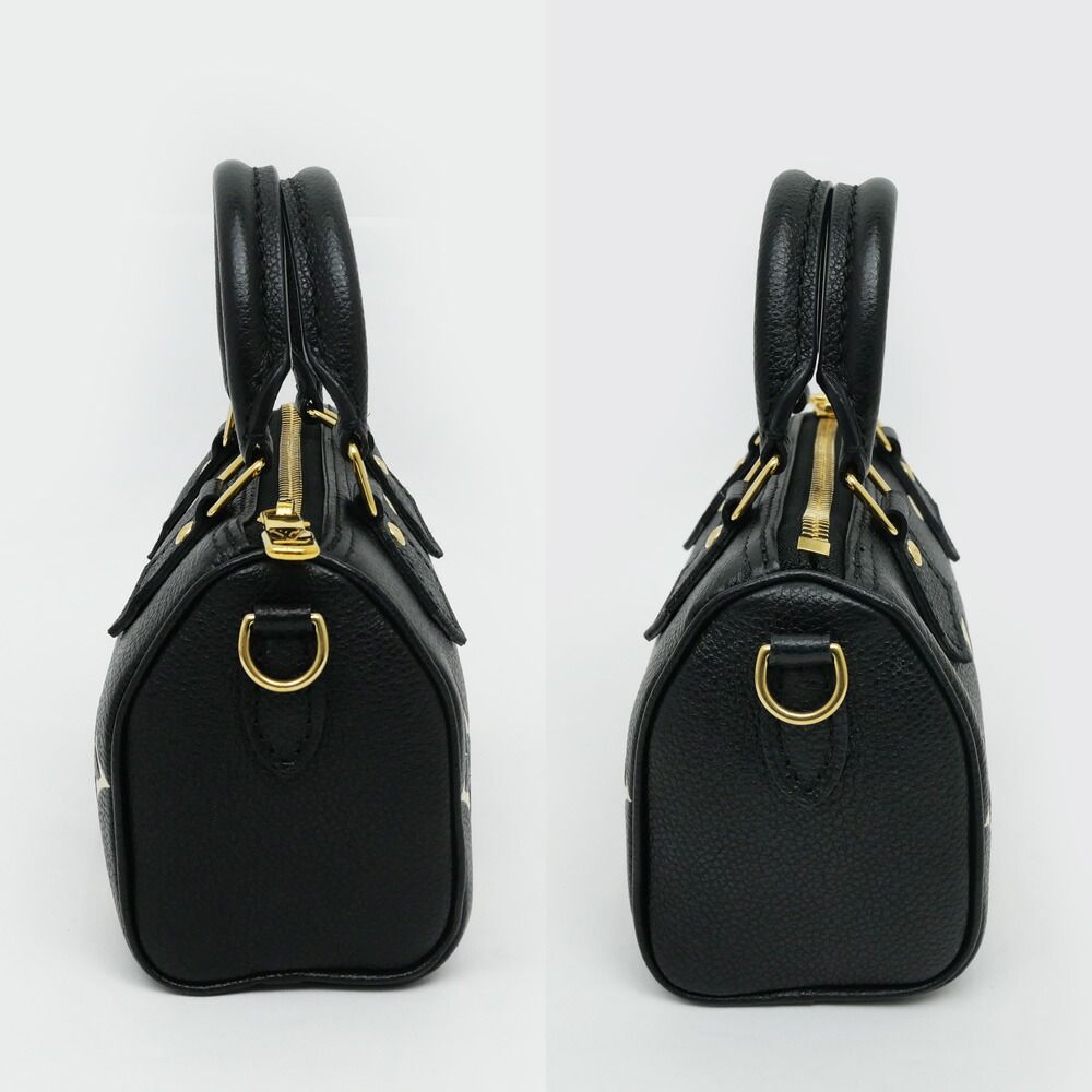 Louis Vuitton Bicolor Monogram Empreinte Nano Speedy Black Hand Bag — view 2