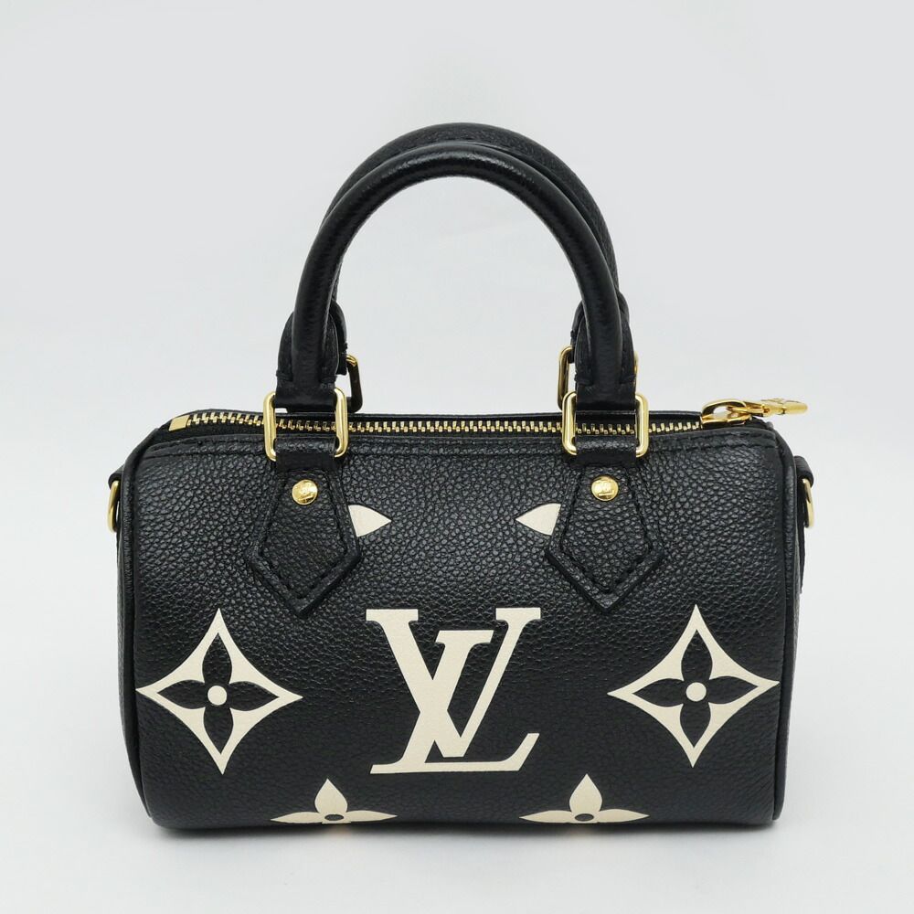 Louis Vuitton Bicolor Monogram Empreinte Nano Speedy Black Hand Bag — view 7