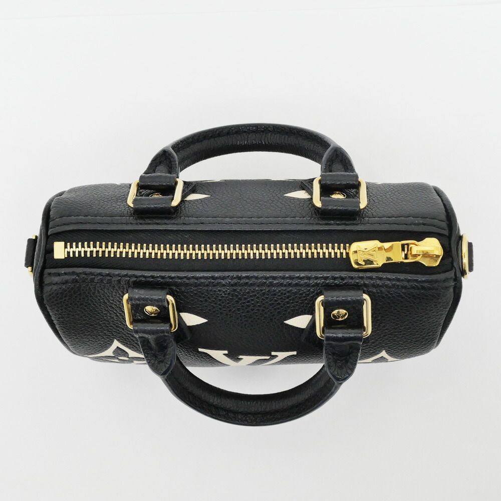 Louis Vuitton Bicolor Monogram Empreinte Nano Speedy Black Hand Bag — view 5