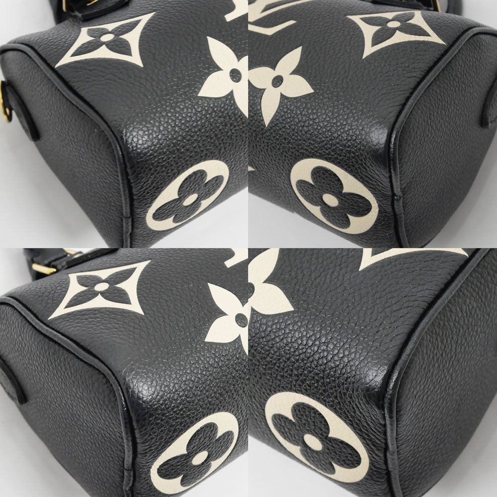 Louis Vuitton Bicolor Monogram Empreinte Nano Speedy Black Hand Bag — view 4