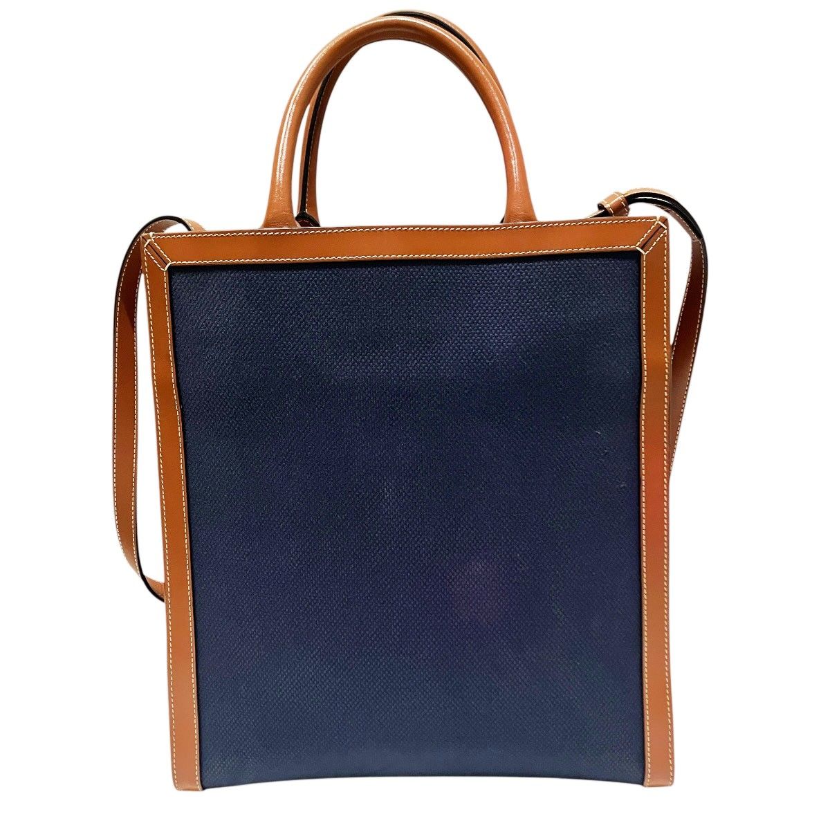 Celine Vertical Cabas Small Tote Canvas Leather — view 2