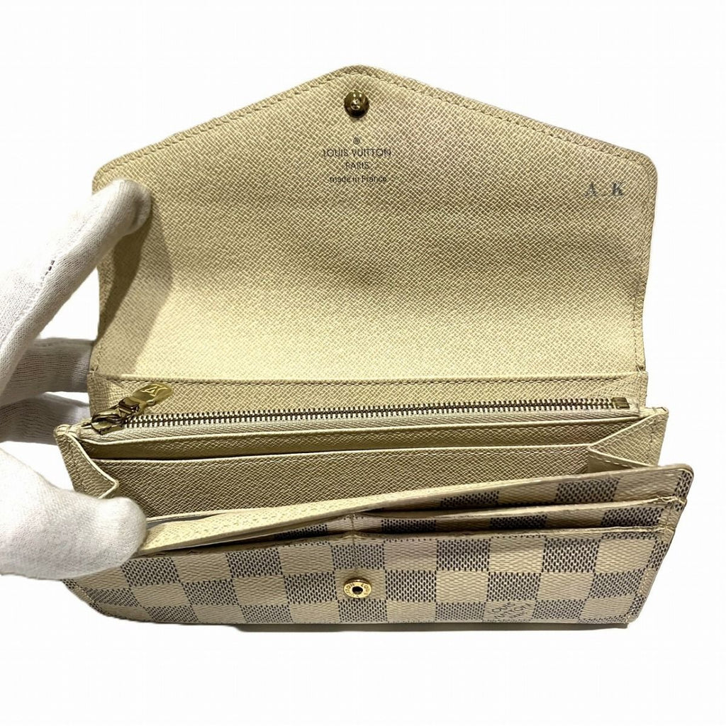 Louis Vuitton Portefeuille Sarah Damier Azur Wallet Leather — view 3