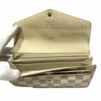 Louis Vuitton Portefeuille Sarah Damier Azur Wallet Leather — view 3
