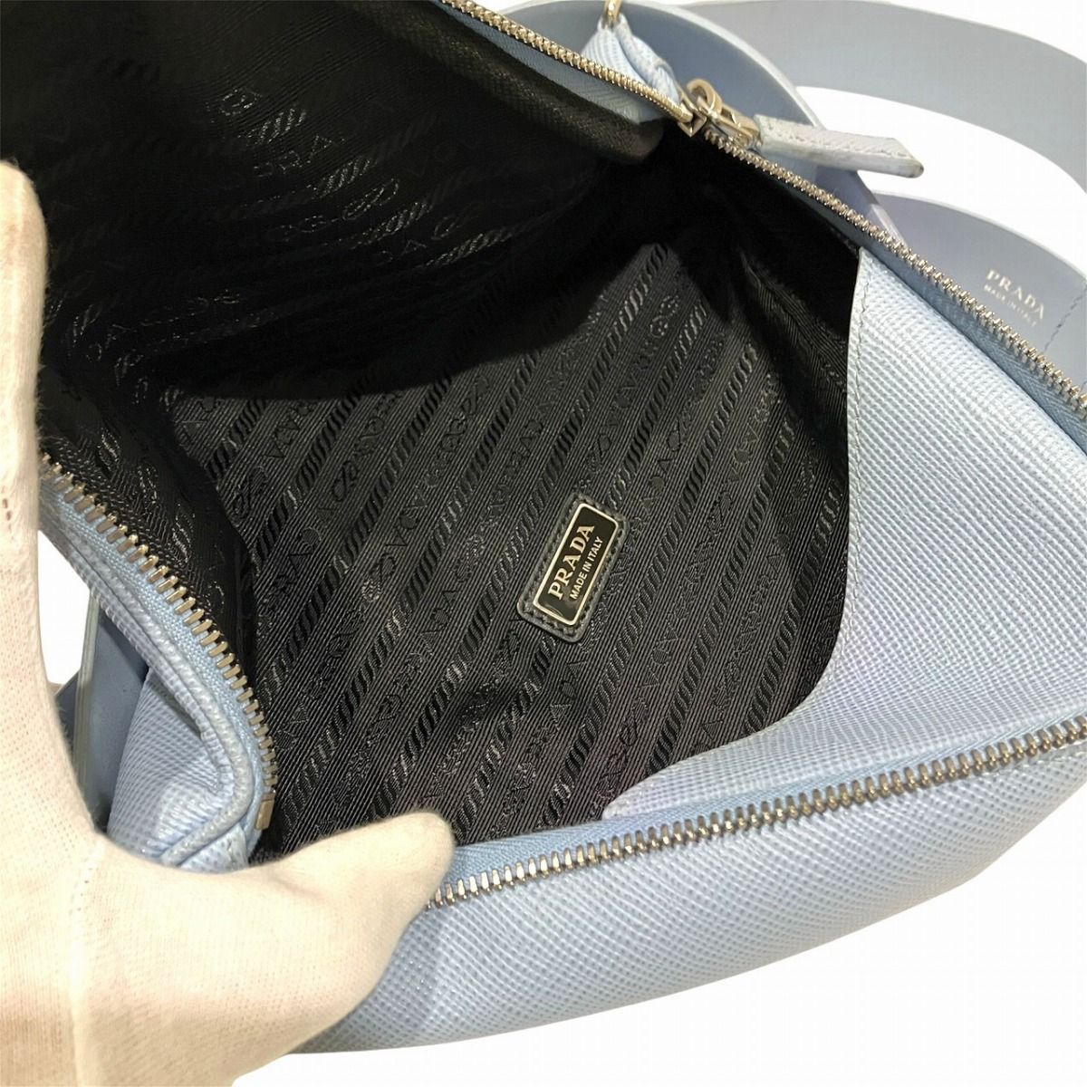 Prada Saffiano Shoulder Bag Leather — view 5