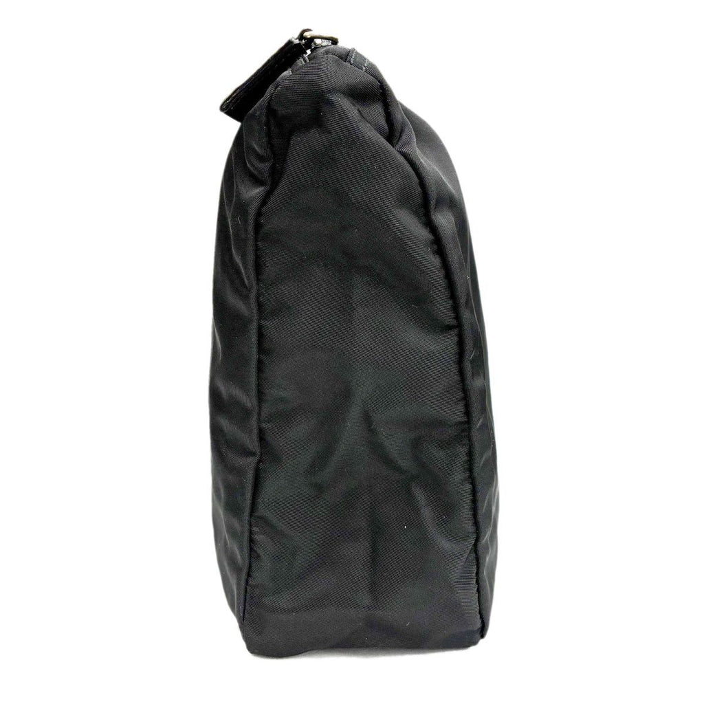 Prada Tessuto Nylon Pouch Large Triangle Logo Black — view 7