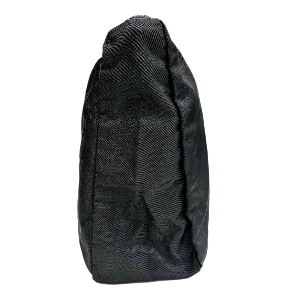 Prada Tessuto Nylon Pouch Large Triangle Logo Black — view 5