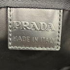 Prada Tessuto Nylon Pouch Large Triangle Logo Black — view 9