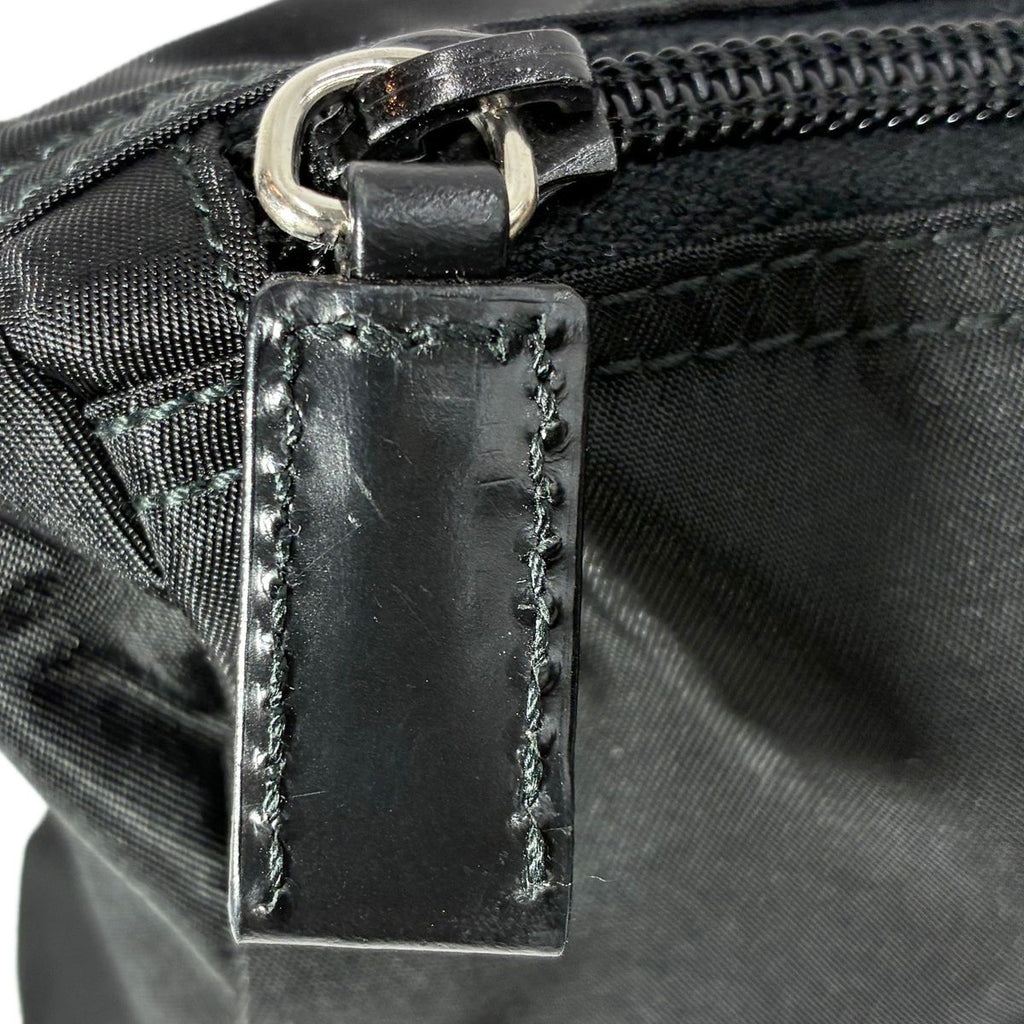 Prada Tessuto Nylon Pouch Large Triangle Logo Black — view 3