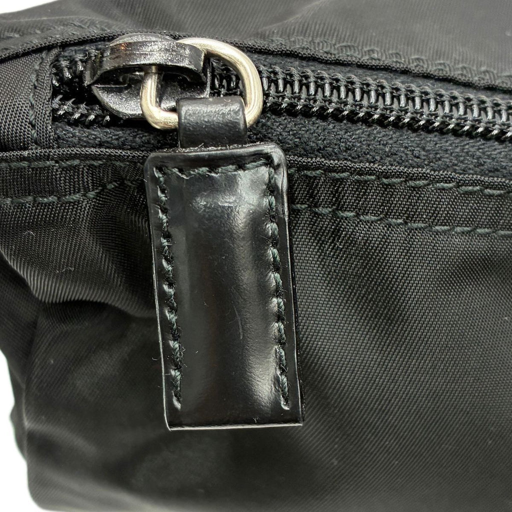 Prada Tessuto Nylon Pouch Large Triangle Logo Black — view 4
