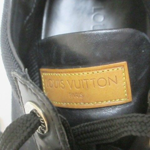 Louis Vuitton Monogram Mini Sneakers Low Cut Shoes 35.5 Black — view 6